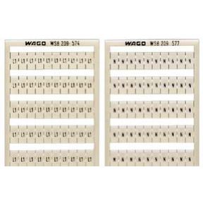 Ramka z oznacznikami 100x uziemienie 209-580 /5szt./ WAGO (209-580)